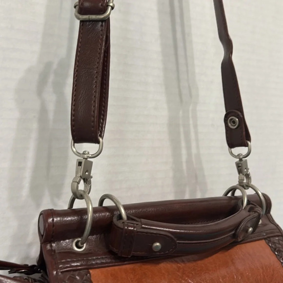 Vintage Brown Leather Camera/Doctor Bag Crossbody #Steampunk - Picture 15 of 15